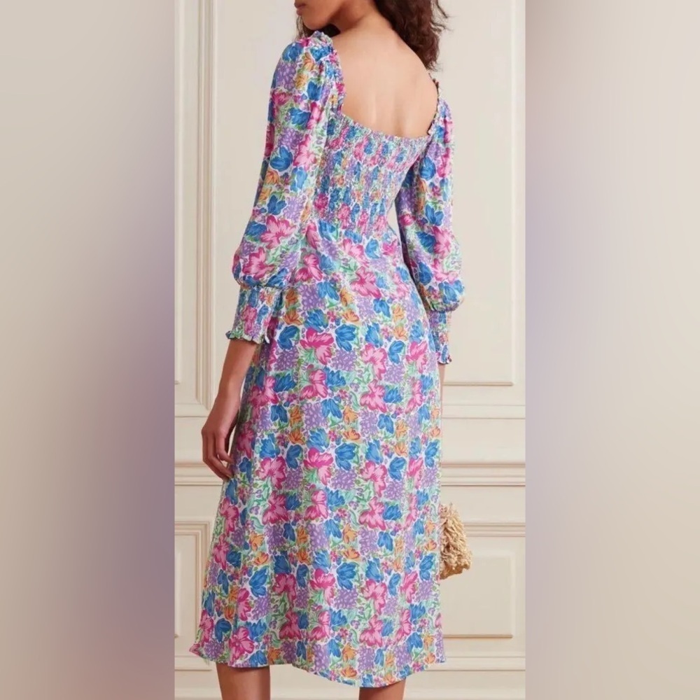 Faithfull the Brand Mathilde Midi Dress in Jemima Floral - Picture 11 of 12
